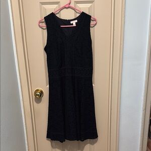 Elegant Navy Sleeveless Dress